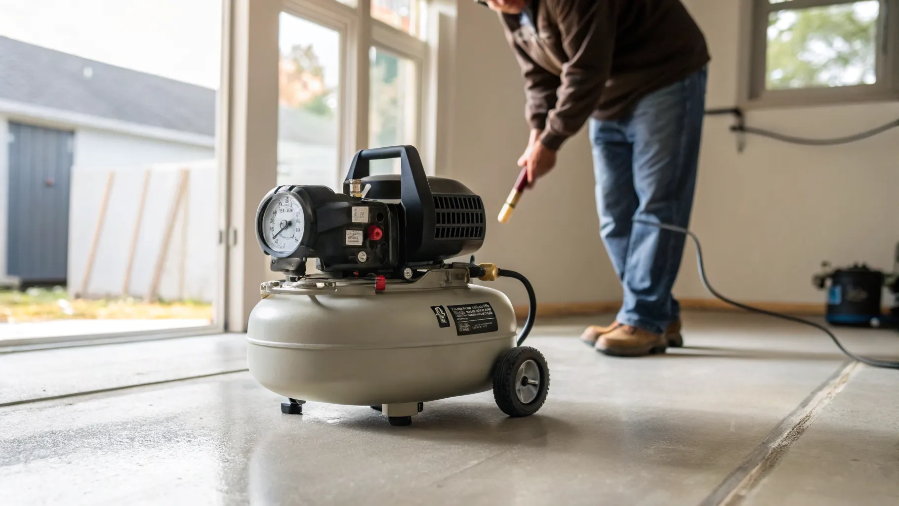 How to Turn On and Off an Air Compressor